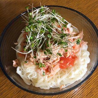 ツナトマトそうめん